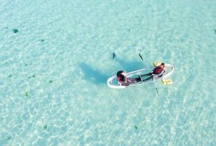 A Top View Of Boating In An Island.