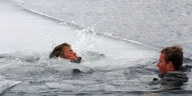 An Image Of A Person Suffering From Hypothermia.