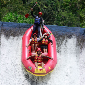 River Rafting In Uttarakhand - Adventure Sports Concept.